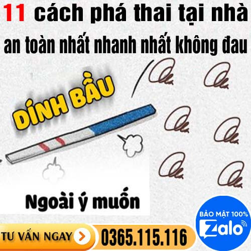11 cách phá thai tại nhà an toàn nhất nhanh nhất không đau